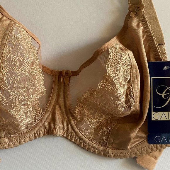 Balconette Bra Underwire, Soft cup, Unlined European GAIA - Picture 1 of 13